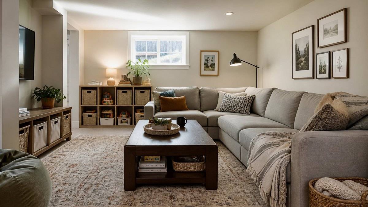 Basement Family Room Ideas on a Practical Budget